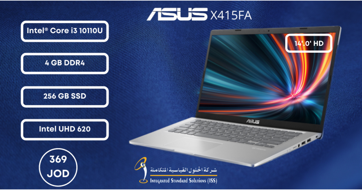 ASUS X415FA Core i3-10110U 256 SSD X415FA-BV038T ISS