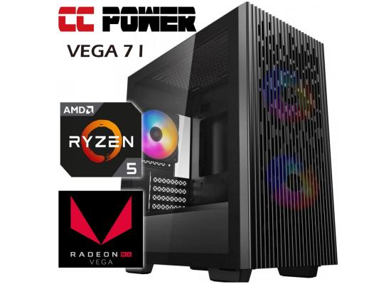 CC Power VEGA 7 I Gaming PC 5Gen AMD Ryzen 5 w/ RX VEGA 7 AIR Cooler